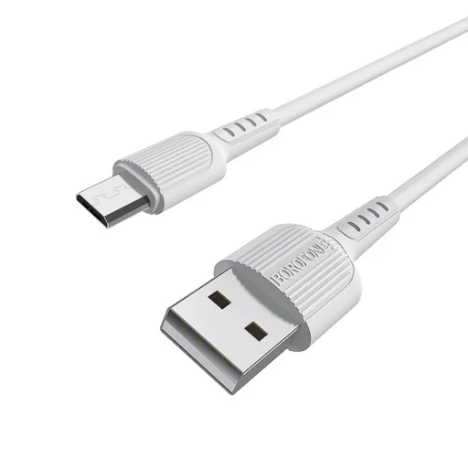  USB micro USB - Borofone BX16 Kábel - 2A 1m fehér - 2