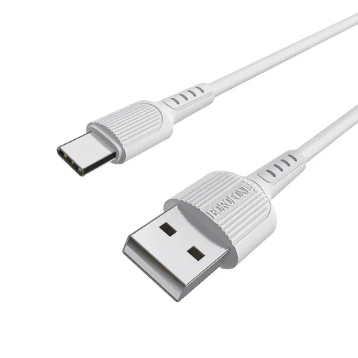  USB  USB Type-C  - Borofone BX16 Kábel - 2A 1m fehér - 2
