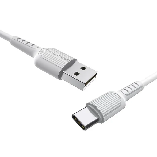  USB  USB Type-C  - Borofone BX16 Kábel - 2A 1m fehér - 3