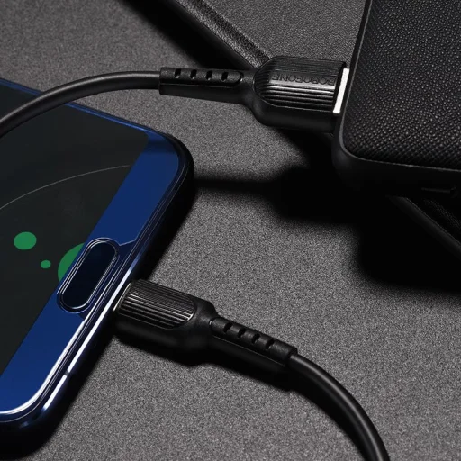  USB USB Type-C - Borofone BX16 Kábel - 2A 1m fekete - 4