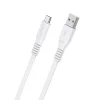 USB Type-C- Borofone BX23 Wide Power Kábel - 2,4A 1m fehér thumbnail