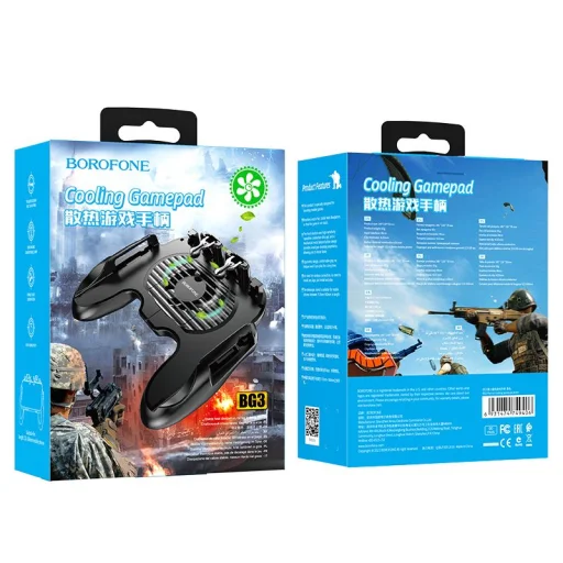  Borofone Hűtőventilátoros gamepad BG3 Warrior Telefonokhoz fekete - 9