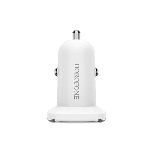 2 x USB Borofone BZ12 Lasting Power Autós Töltő - 2,4A fehér - 4