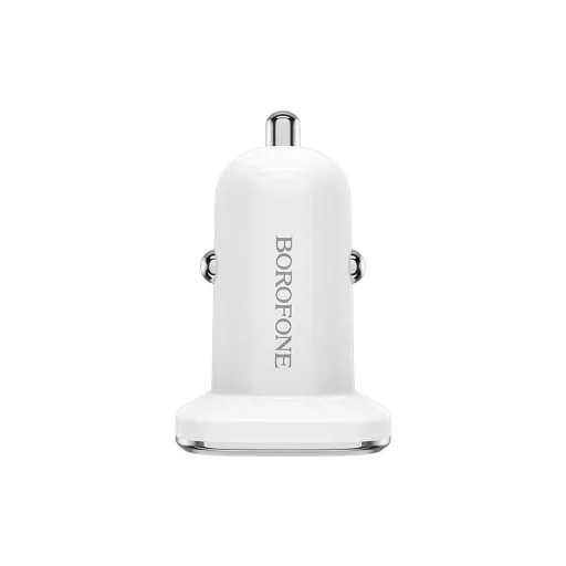 USB QC 3.0 18W 3A Autós Töltő Borofone BZ12A Lasting Power fehér - 2