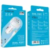  Borofone Autós Töltő USB Lightning Kábellel BZ14 Max - 2xUSB - 2,4A  thumbnail