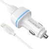  Borofone Autós Töltő USB Lightning Kábellel BZ14 Max - 2xUSB - 2,4A  thumbnail