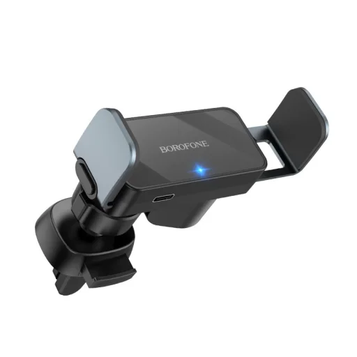 Borofone BH66 Smart Szellőzőre Szerelhető Elektromosan Nyitható Autós Tartó fekete - 1