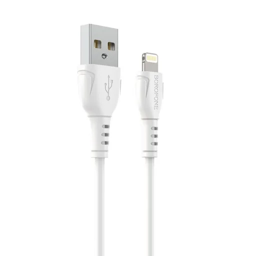  USB A - Lightning Kábel Borofone BX51 Triumph 2,4A 1m fehér - 1
