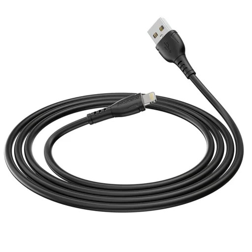 USB A - Lightning Kábel Borofone BX51 Triumph 2,4A 1m fEKETE - 2