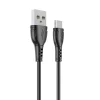 USB - Micro USB Kábel Borofone BX51 Triumph 2,4A 1m fekete