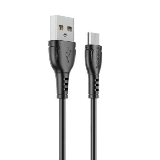 USB - Micro USB Kábel Borofone BX51 Triumph 2,4A 1m fekete - 1