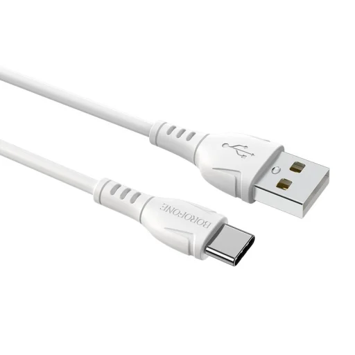 USB - Type C Kábel Borofone BX51 Triumph  3A 1m fehér - 2