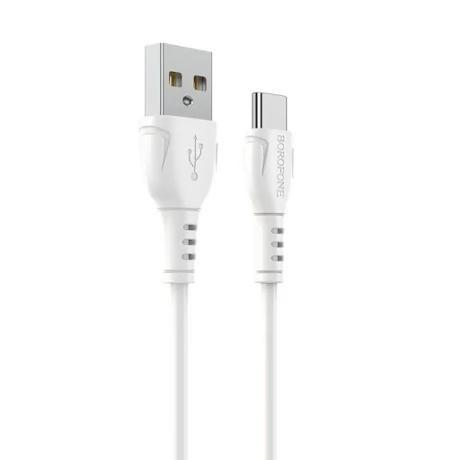 USB - Type C Kábel Borofone BX51 Triumph  3A 1m fehér - 1