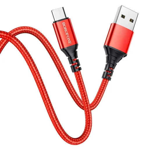 USB - Micro USB Kábel Borofone BX54 Ultra Bright 2,4A 1m piros - 3