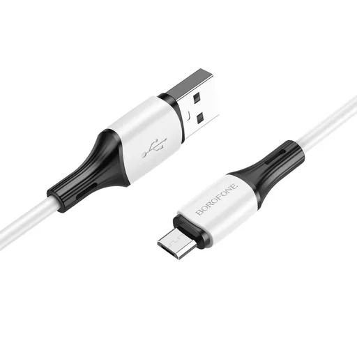 USB - Micro USB Kábel Borofone BX79 PD 20W 1m fehér - 1