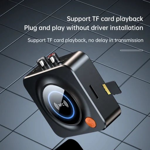 HIGI 3.5mm AUX 3.5mm RCA vezeték nélküli NFC adapter Bluetooth 5.1 audio vevő (C52) - 3