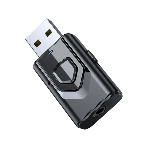 Bluetooth 5.0 sztereó audio adapter 2 az 1-ben vevő és adó USB - AUX 3.5mm HIGI T9-3 - 1