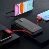 BOROFONE POWER BANK 10000MAH BJ2 BUENA - 1XUSB - Type-C, Micro USB és Lightning kábelekkel fekete thumbnail