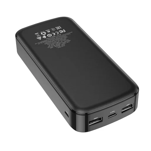 Borofone Power Bank 20000mAh BJ17A Mike - 2xUSB - fekete - 3