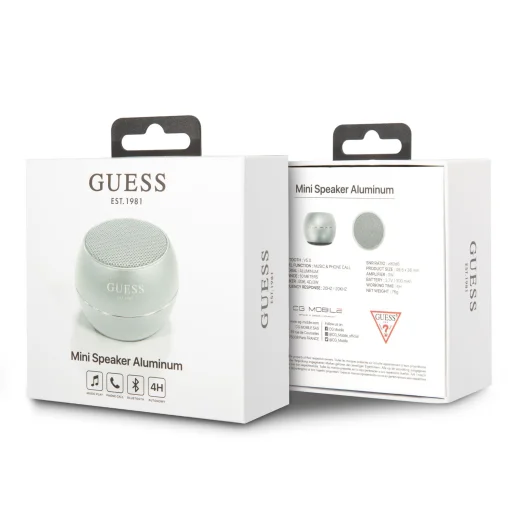 Guess Mini Bluetooth Hangszóró 3W 4H ezüst - 4