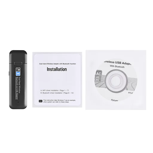 HIGI WB803 USB WiFi Adapter 1300Mbps USB 3.0 WiFi 802.11 ac vezeték nélküli kétsávos hálózati adapter 2.4GHz/5GHz + Bluetooth 5.0 - 11