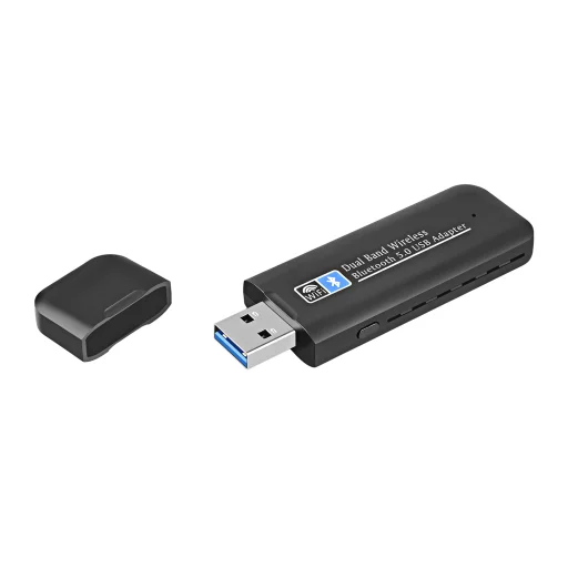 HIGI WB803 USB WiFi Adapter 1300Mbps USB 3.0 WiFi 802.11 ac vezeték nélküli kétsávos hálózati adapter 2.4GHz/5GHz + Bluetooth 5.0 - 1