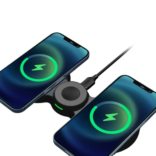 3 az 1-ben vezeték nélküli töltőállomás 15W gyorstöltés (iPhone, Airpods, Apple Watch) - 1