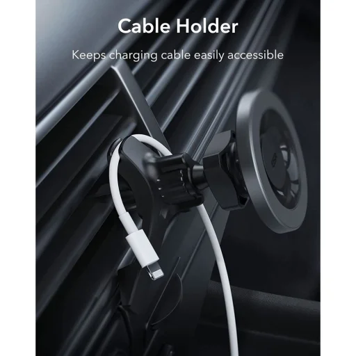 ESR HaloLock mágneses Magsafe autós telefontartó szellőzőrácsra fémszürke - 7