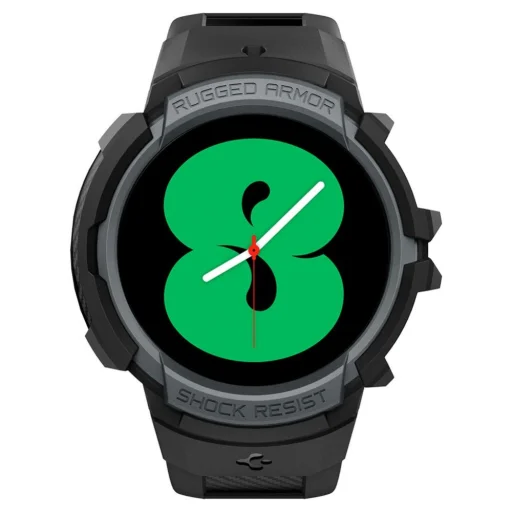 Samsung Galaxy Watch 4/5 44 mm Spigen Rugged Armor Pro szíj és tok szénszürke - 8
