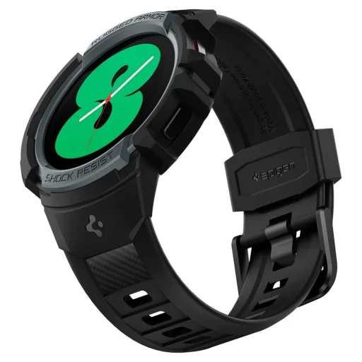 Samsung Galaxy Watch 4/5 44 mm Spigen Rugged Armor Pro szíj és tok szénszürke - 4
