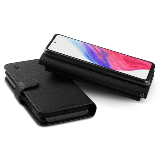 Samsung Galaxy S24 Ultra Spigen Wallet S Plus fliptok fekete - 3