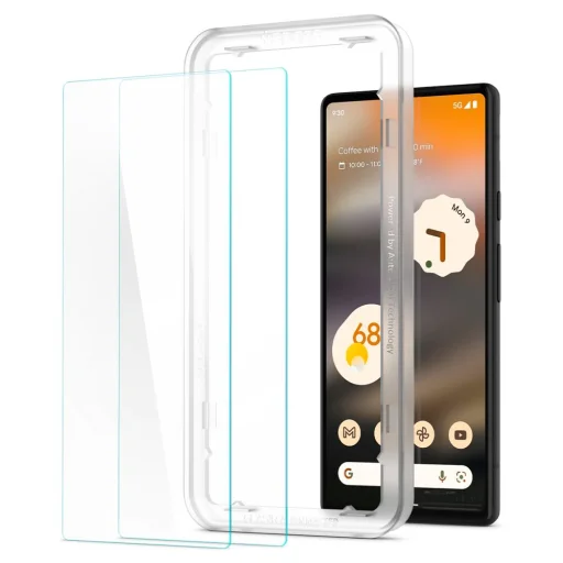 Google Pixel 6A Spigen ALM Glas.TR Slim kijelzővédő üvegfólia 2db - 3