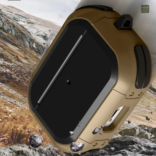 Apple Airpods Pro 1/2 Tech-Protect Rough tok fekete - 3