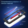iPhone 7/8/SE 2020/SE 2022 ütésálló TPU+alumínium tok fekete-piros kerettel Alphajack thumbnail