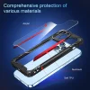 iPhone XR ütésálló TPU+alumínium tok fekete-piros kerettel Alphajack - 6