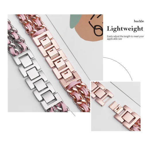 Apple Watch 4/5/6/7/8/SE (38/40/41mm) fém karkötő óraszíj ezüst-fehér színű - 3