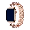 Apple Watch 4/5/6/7/8/SE (38/40/41mm) fém karkötő óraszíj rose-fehér színű thumbnail
