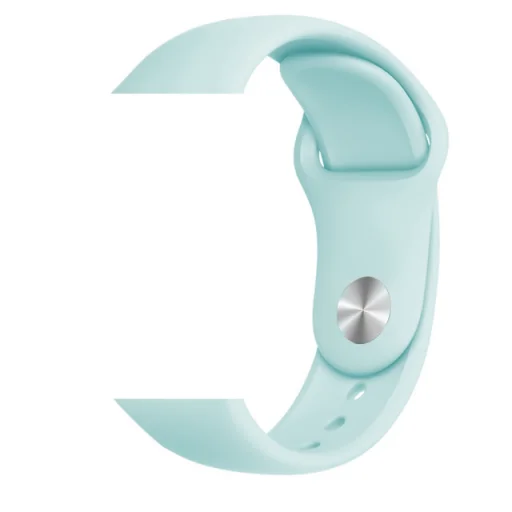 Apple Watch 4/5/6/7/8/SE (38/40/41mm) szilikon óraszíj türkiz színű Alphajack - 1