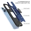 iPhone 14 Pro Max Ring Armor Case Kickstand tok kihajtható mágneses támasszal kék Alphajack - 3