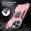 iPhone 14 Pro Max Ring Armor Case Kickstand tok kihajtható mágneses támasszal rose gold Alphajack thumbnail