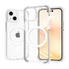 iPhone 14 Plus MagSafe kompatibilis átlátszó TPU tok fehér kerettel Alphajack thumbnail