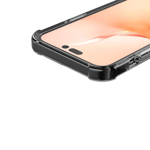 iPhone 14 átlátszó TPU tok fekete kerettel Alphajack - 13