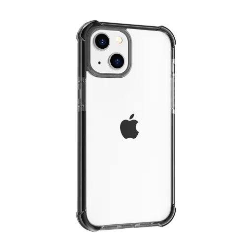 iPhone 14 átlátszó TPU tok fekete kerettel Alphajack - 8