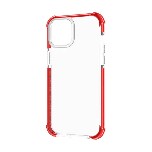 iPhone 14 átlátszó TPU tok piros kerettel Alphajack - 2