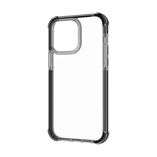 iPhone 14 Pro Max átlátszó TPU tok fekete kerettel Alphajack - 12