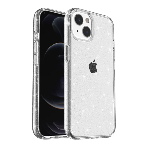 iPhone 14 Plus glitter tok áttetsző Alphajack - 5