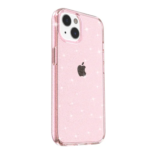 iPhone 14 Plus glitter tok rózsaszín Alphajack - 8