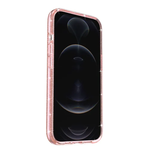 iPhone 14 Plus glitter tok rózsaszín Alphajack - 2