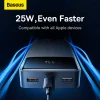  Baseus Power Bank 20000mAh Bipow - 2xUSB + Type C - PD 25W Type C to Type C (PPBD020301) fekete thumbnail