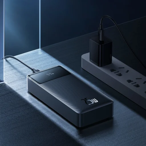  Baseus Power Bank 20000mAh Bipow - 2xUSB + Type C - PD 25W Type C to Type C (PPBD020301) fekete - 8